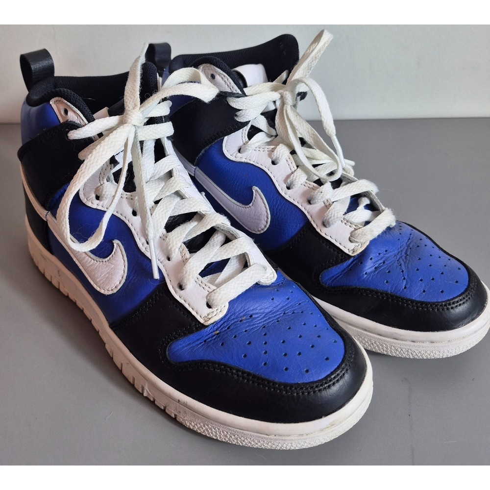 Nike Dunk High By You Womens Shoes DV2272-900 Size 7.5 Black Blue White